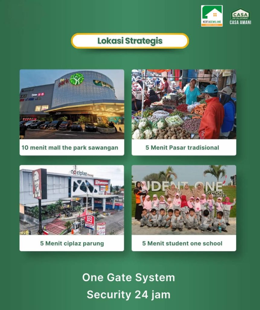 Casa Amani Lokasi kpr syariah Parung Strategi