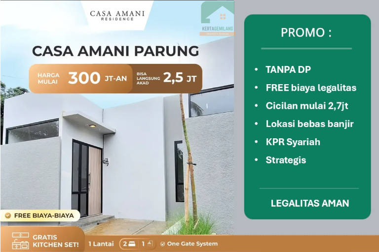 Casa Amani Parung - KPR Syariah BSI