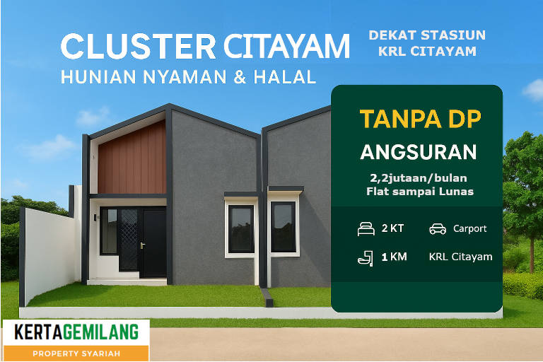 Omah 33 Citayam kpr bank syariah dekat stasiun citayam