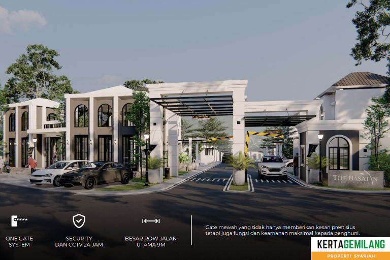The Basatin Cibinong KPR bank Syariah gate