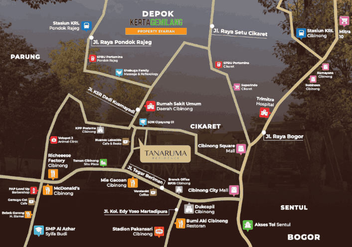 lokasi-tanaruma-residence-rumah-cibinong-kpr-syariah-BSI
