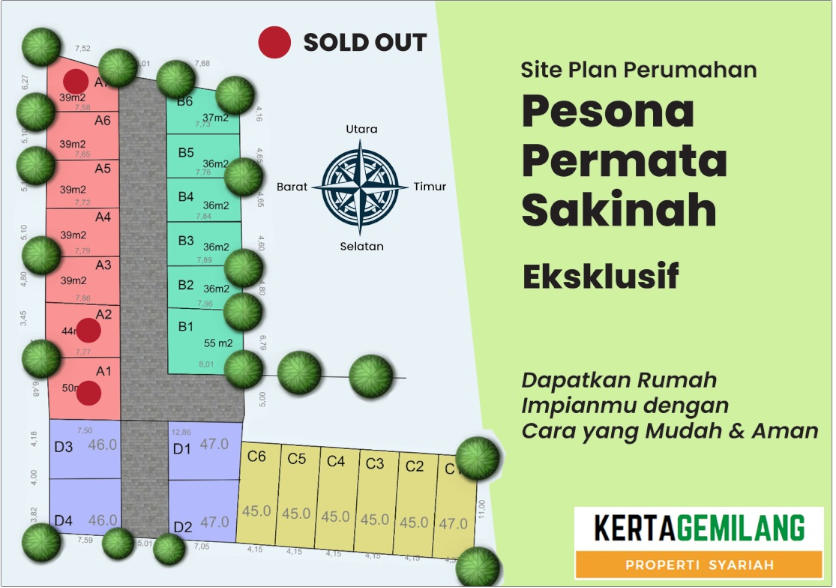Site plan Pesona Permata Sakinah Depok